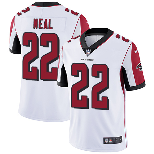 Nike Falcons #22 Keanu Neal White Men's Stitched NFL Vapor Untouchable Limited Jersey - Click Image to Close